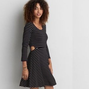 American Eagle Skater Cut Out Dress